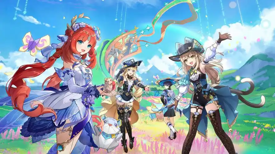 阳光花田少女特写